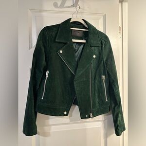 Blank NYC Green Suede Jacket